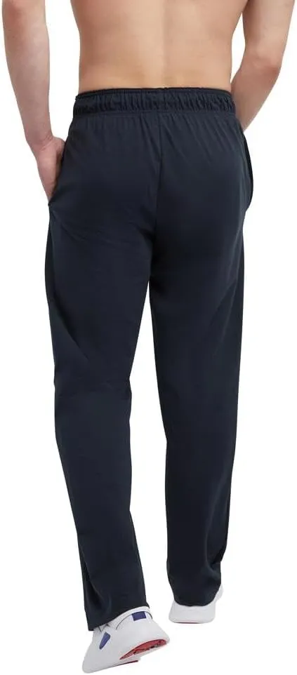 Champion mens Pants, Everyday Cotton, Lightweight Open-hem Lounge Pants for Men (Reg. Or Big & Tall)Track Pants