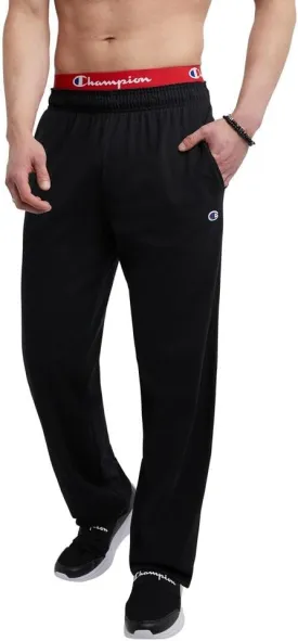 Champion mens Pants, Everyday Cotton, Lightweight Open-hem Lounge Pants for Men (Reg. Or Big & Tall)Track Pants
