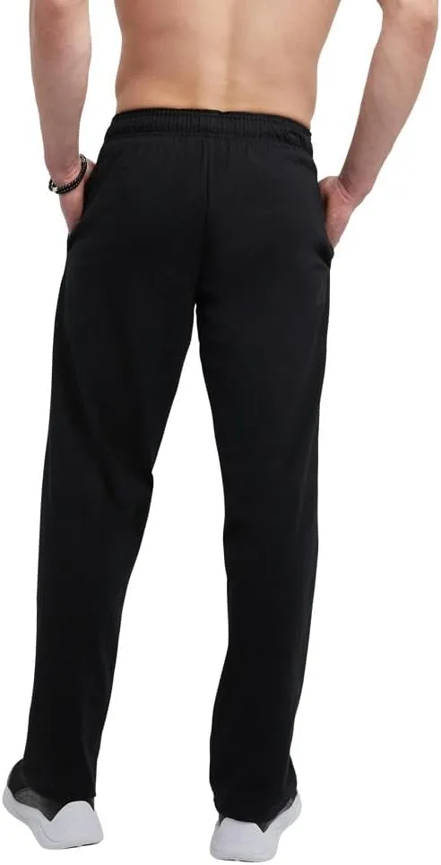 Champion mens Pants, Everyday Cotton, Lightweight Open-hem Lounge Pants for Men (Reg. Or Big & Tall)Track Pants