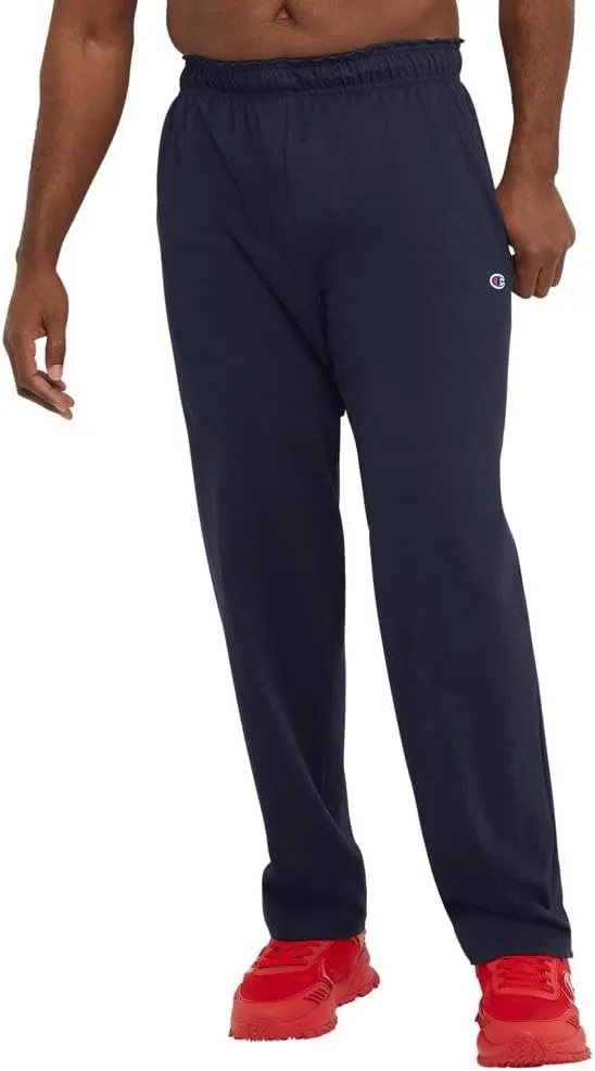 Champion mens Pants, Everyday Cotton, Lightweight Open-hem Lounge Pants for Men (Reg. Or Big & Tall)Track Pants
