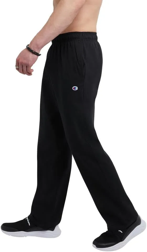 Champion mens Pants, Everyday Cotton, Lightweight Open-hem Lounge Pants for Men (Reg. Or Big & Tall)Track Pants