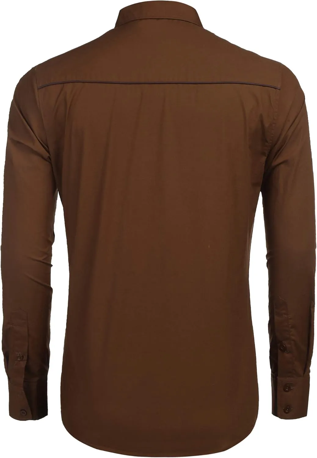 COOFANDY Men's Western Shirts Long Sleeve Embroideres Cowboy Shirts Casual Button Down Shirt