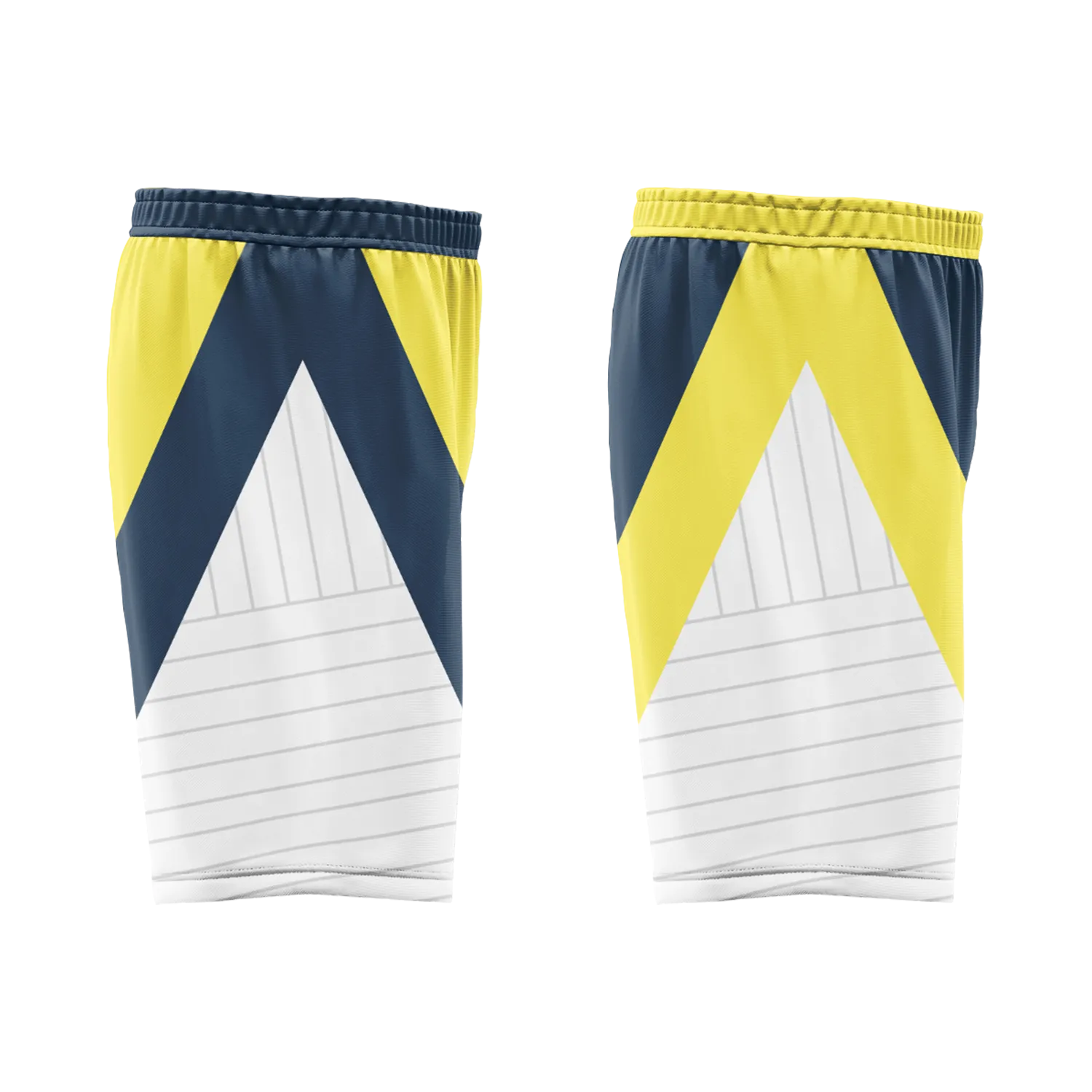 Custom Yellow Blue Classic Style Reversible Basketball Uniform Personalized Ordinary BBJR-D017060