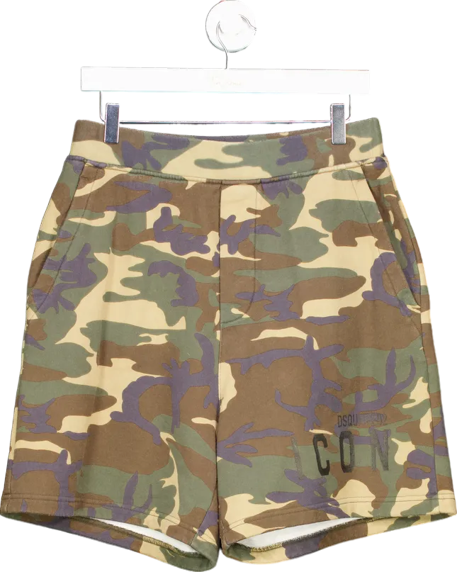 Dsquared2 Camouflage Relax Fit Shorts UK S