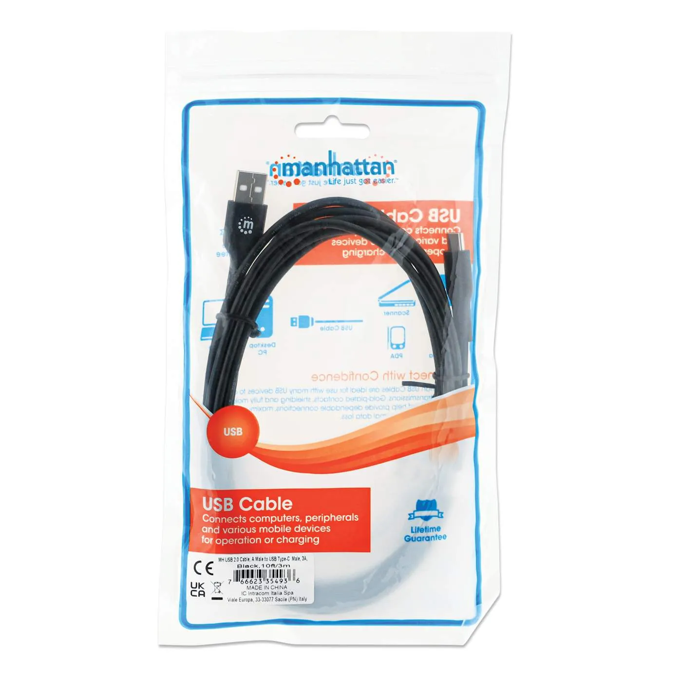 Hi-Speed USB C Device Cable