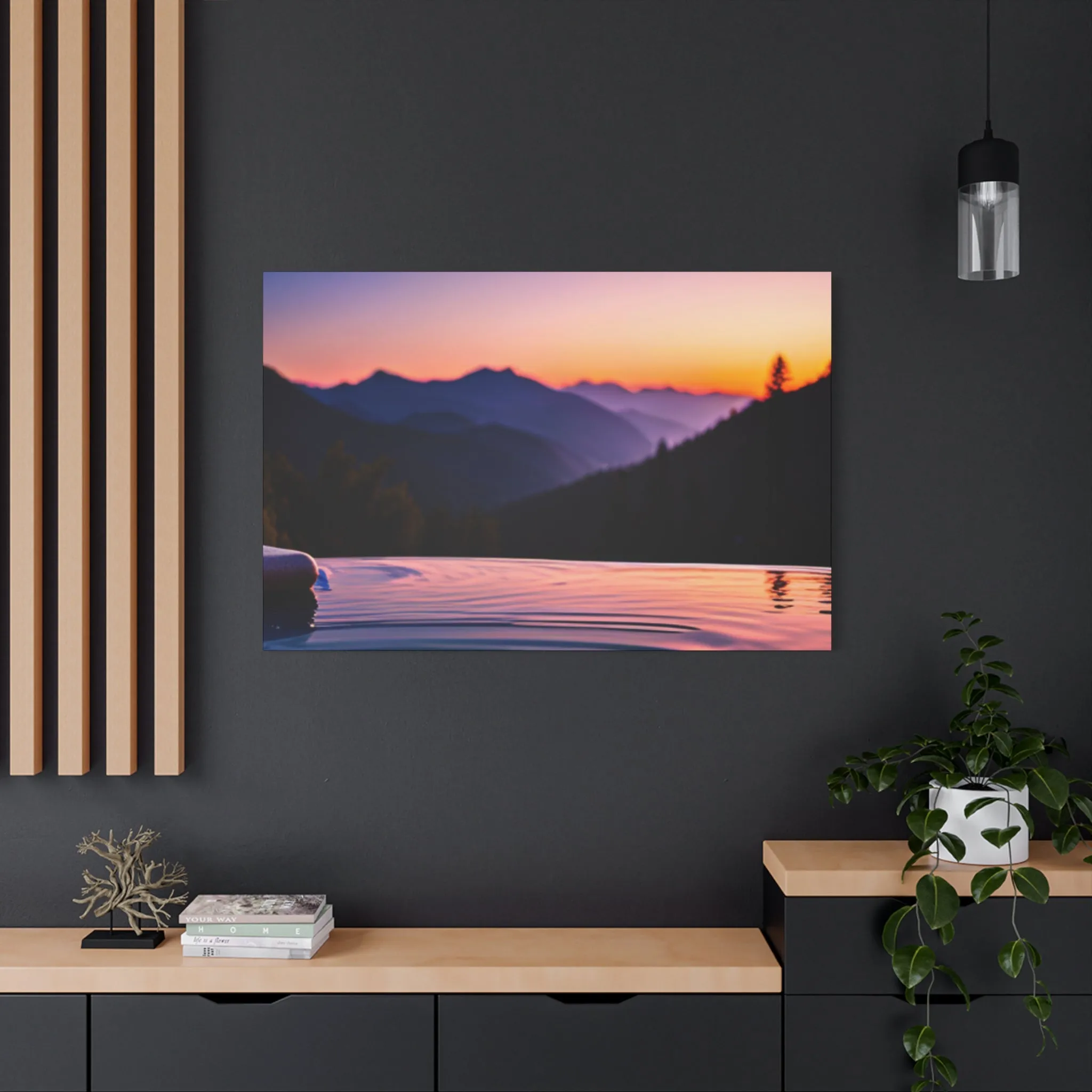 Infinity pool Matte Canvas, Stretched, 1.25"