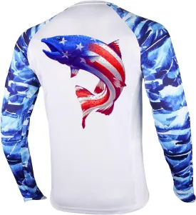 Palmyth Fishing Shirt for Men Long Sleeve Sun Protection UV UPF 50  T-Shirts with Pocket